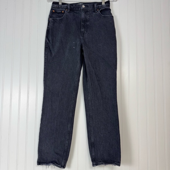Abercrombie & Fitch Jeans Women's 4 /27  Short The 90's Straight Ultra High Rise - Picture 1 of 14